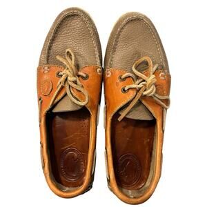 Vintage DOONEY & BOURKE Regatta Leather Boat Shoes, Size 8